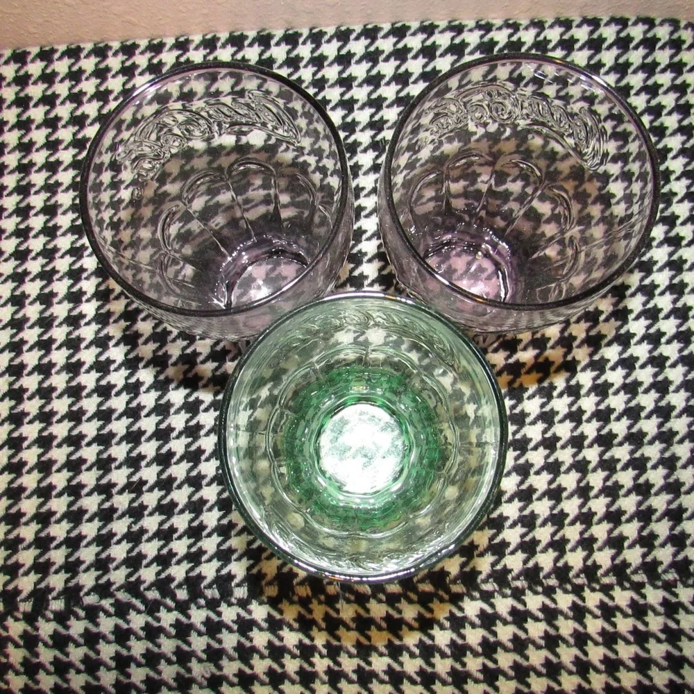 Coca Cola Glass Set - Green and Purple